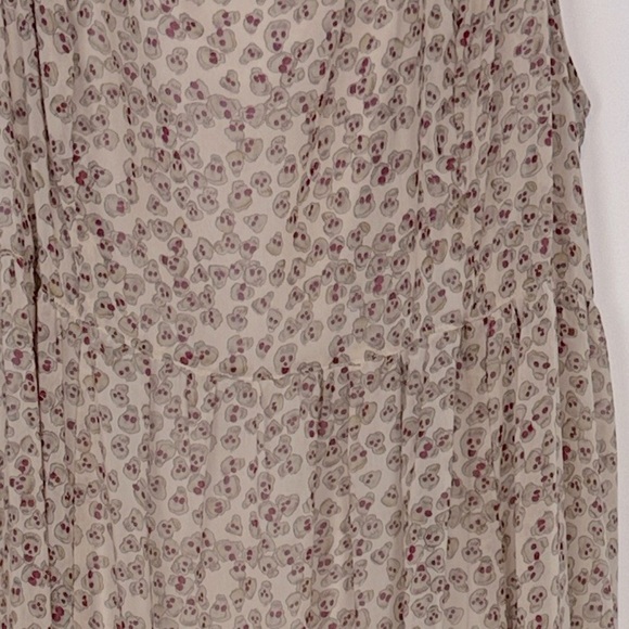 TRIPP NYC DAANG GOODMAN Sookie Skull Chiffon Smocked Ruffles Dress. Plus Size 22 - Picture 4 of 14